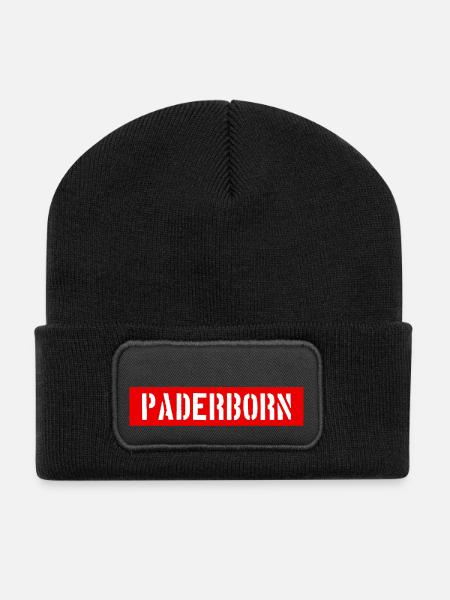 Paderborn - NRW - Recycelte Patch Beanie - Schwarz
