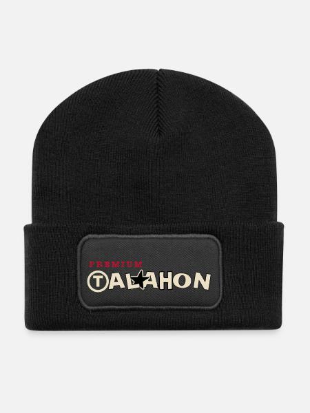 Premium Talahon - Recycelte Patch Beanie - Schwarz