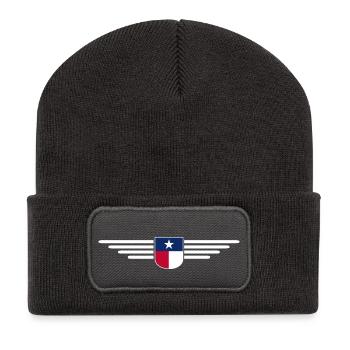 Texas Fan T-Shirt – Lone Star Style - Recycelte Patch Beanie - Dunkelgrau - Vorne