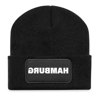 Hambourg - Beanie recyclé à patch - noir - Devant