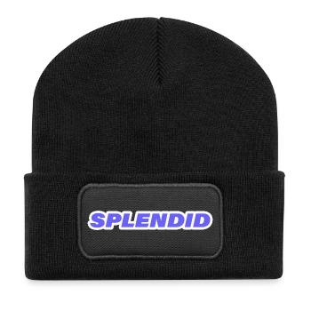 SPLENDID - Recycelte Patch Beanie - Schwarz - Vorne