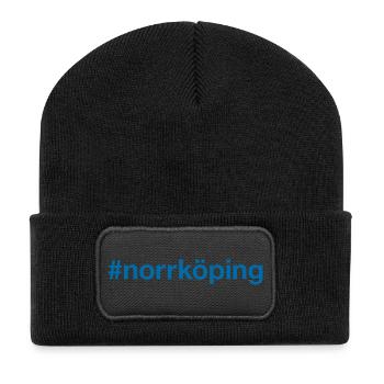 Norrköping Sverige Suède Schweden - Beanie recyclé à patch - noir - Devant