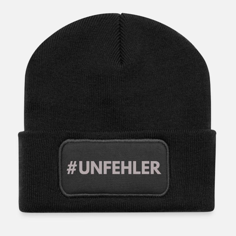 #Unfehler - Recycled Patch Beanie - black