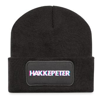 Hardtekk Tekk - Recycelte Patch Beanie - Dunkelgrau - Vorne