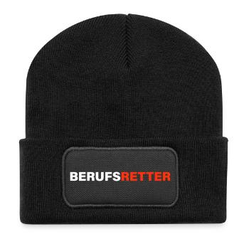 Professional rescuer - Recycled Patch Beanie - black - Front