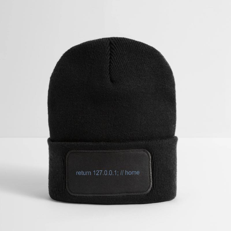 Programmierer Nerd IT Witz Developer Zuhause Recycelte Patch Beanie