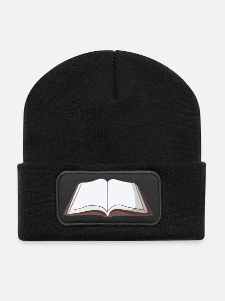 Livre - Beanie recyclé à patch - noir