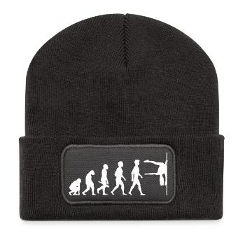 Evolution Poledance Pole Dancing Stange Tanzen - Recycled Patch Beanie - dark grey - Front
