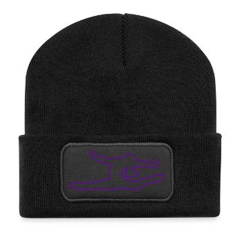 Fille de gymnastique - Beanie recyclé à patch - noir - Devant