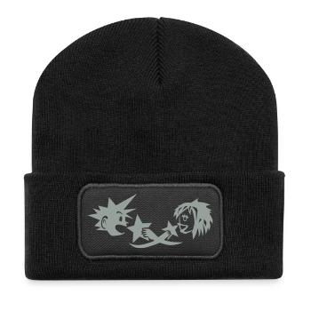 Kingdom Hearts Sora and Kairi - Recycled Patch Beanie - black - Front