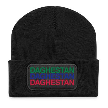 DAGHESTAN Flagge Dagestan - Recycelte Patch Beanie - Schwarz - Vorne