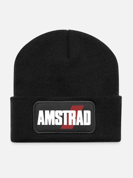 Logo Amstrad Classique – Style Vintage 03 - Beanie recyclé à patch - noir