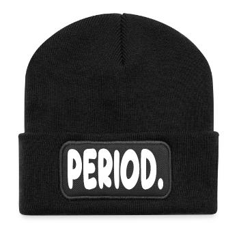 Periode. - Recycelte Patch Beanie - Schwarz - Vorne