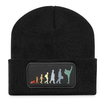 Vintage Kickboxing Evolution - Recycled Patch Beanie - black - Front