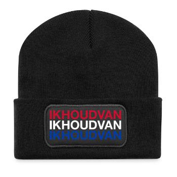 I LOVE PAYS-BAS Drapeau des Pays-Bas - Beanie recyclé à patch - noir - Devant