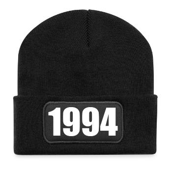 Personalize 1994 Birthday Template Design - Recycled Patch Beanie - black - Front