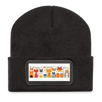 Original Cats - Recycled Patch Beanie - dark grey - Front