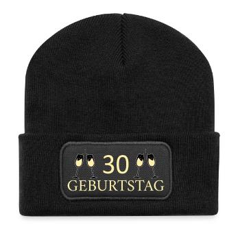 30e anniversaire 30 ans - Beanie recyclé à patch - noir - Devant