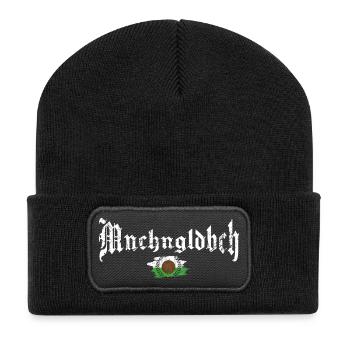 Mönchengladbach Fußball - Recycelte Patch Beanie - Schwarz - Vorne