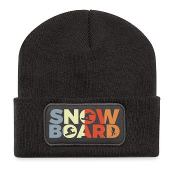 Snowboard Liebhaber - Recycelte Patch Beanie - Dunkelgrau - Vorne