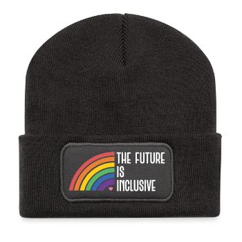 LGBT Pride Month - The Future is Inclusive - Recycled Patch Beanie - dark grey - Front