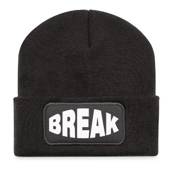 BREAK - Recycled Patch Beanie - dark grey - Front