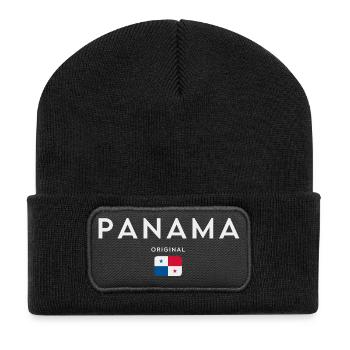 Panamanian flag, Panamanian pride - Recycled Patch Beanie - black - Front