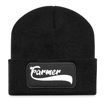 Proud Farmer Farmer Gift Saying Farmer - Recycled Patch Beanie - black - Front