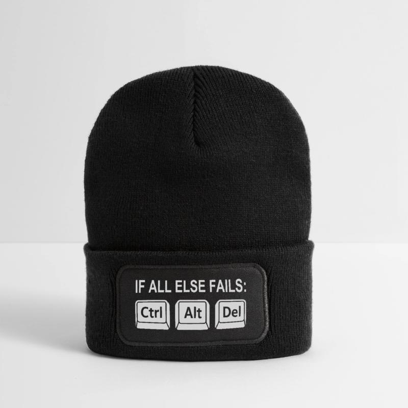 Programmierer Shortcut Geek IT Support Computer  Recycelte Patch Beanie