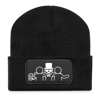 Bachelor Party Celebration Group - Recycled Patch Beanie - black - Front