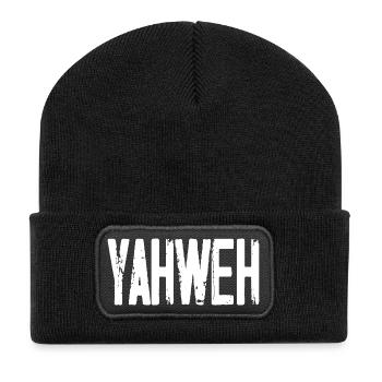 Yahweh - Recycelte Patch Beanie - Schwarz - Vorne