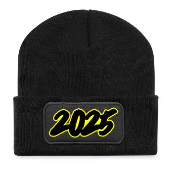 Year - Recycled Patch Beanie - black - Front