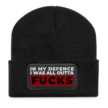Bold Expressive Protest Design - Recycled Patch Beanie - black - Front