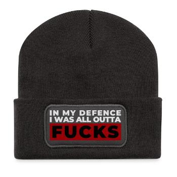 Bold Expressive Protest Design - Recycled Patch Beanie - dark grey - Front