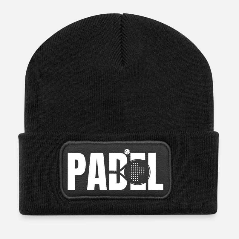 Padel - Beanie recyclé à patch - noir