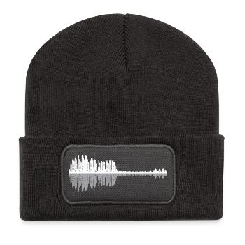 Urban Guitar Skyline - Recycled Patch Beanie - dark grey - Front