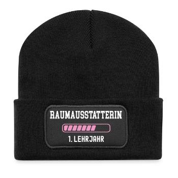 Formation décorateur d’intérieur 1 an d’apprentissage première année - Beanie recyclé à patch - noir - Devant