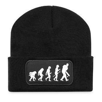 Funny Cricketer Cricket Sports Sayings - Recycled Patch Beanie - black - Front