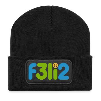 F3li2 Colorful Glyph Logo - Recycled Patch Beanie - black - Front