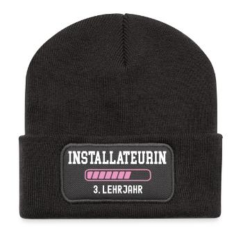 Plumber Apprenticeship 3 Year Plumber - Recycled Patch Beanie - dark grey - Front