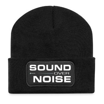 Son plutôt que bruit - Beanie recyclé à patch - noir - Devant