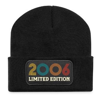 2006 Limited Edition Vintage 20 Jahre Jubiläum - Recycelte Patch Beanie - Schwarz - Vorne