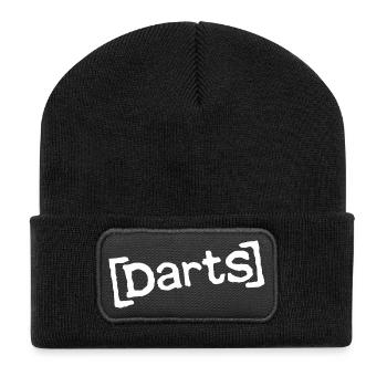 Funny Darts Shirt für Dartspieler und Darts fans - Recycelte Patch Beanie - Schwarz - Vorne