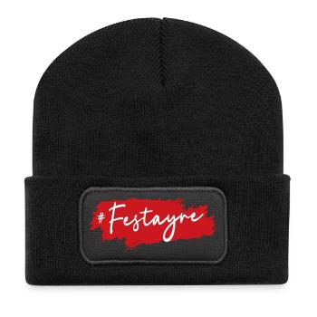 Festayre ! Féria de Béziers, Dax, Nîmes, Bayonne.. - Beanie recyclé à patch - noir - Devant