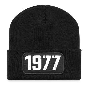 1977 - Awesome since 1977 - Recycled Patch Beanie - black - Front