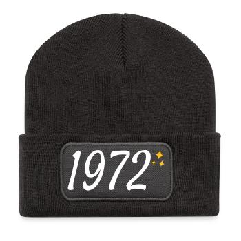 1972 - Recycelte Patch Beanie - Dunkelgrau - Vorne