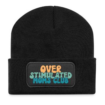 Overstimulated Moms Club - Recycled Patch Beanie - black - Front