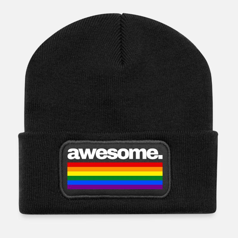Prima - Recycelte Patch Beanie - Schwarz