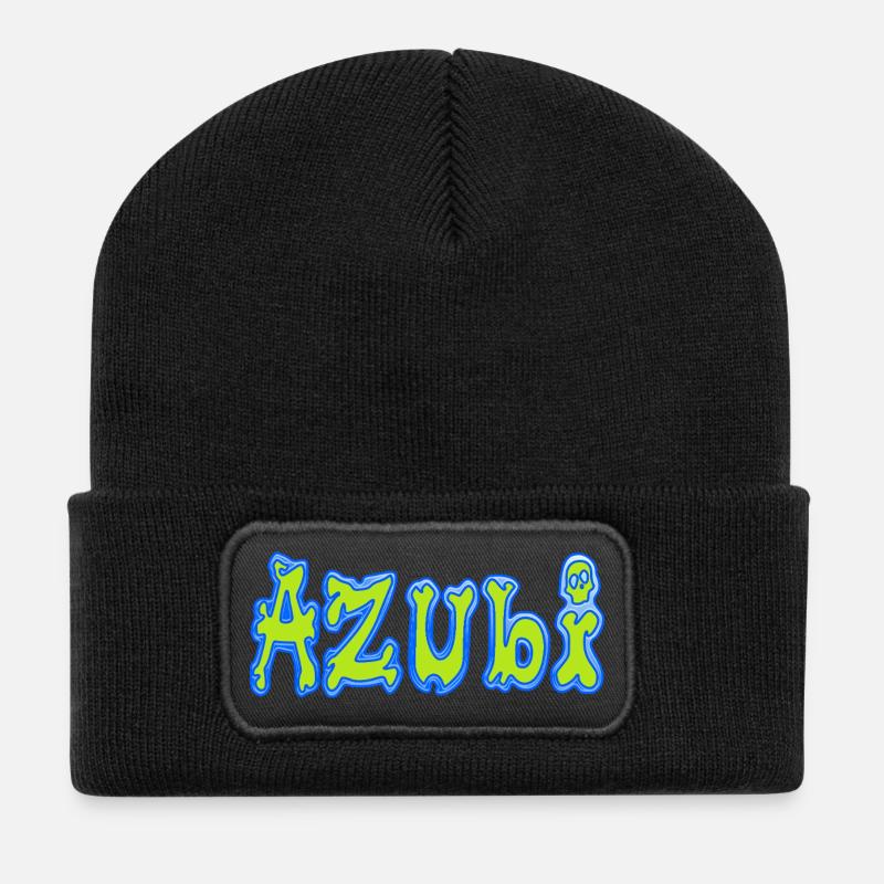 Stagiaire - Beanie recyclé à patch - noir