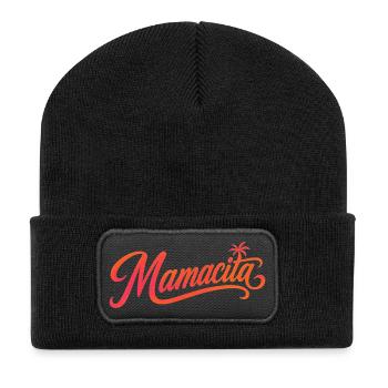 Mamacita - Beanie recyclé à patch - noir - Devant